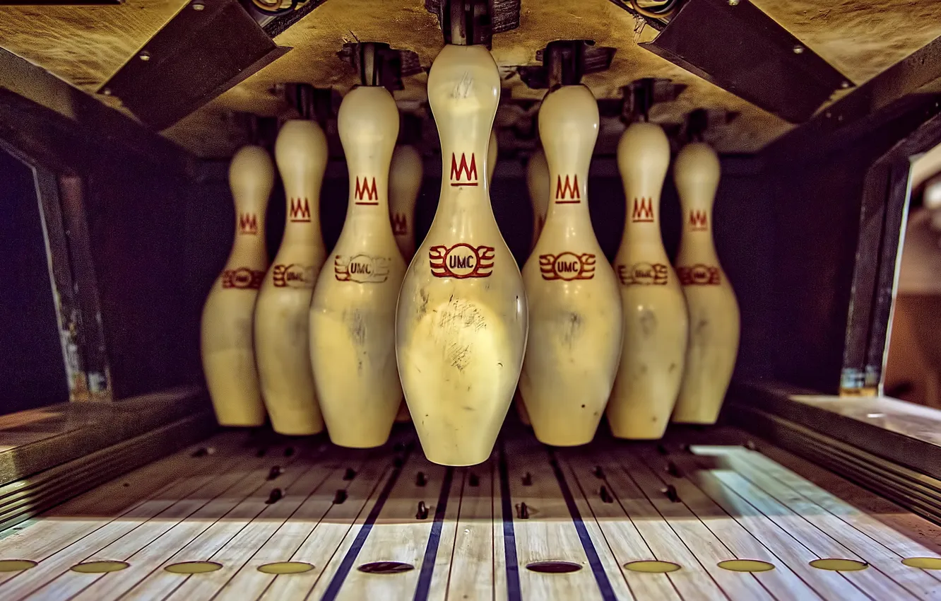 Photo wallpaper sport, skittles, bowling