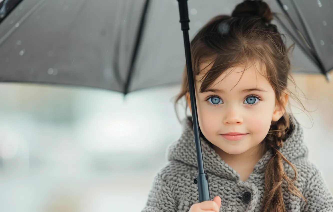 Photo wallpaper girl, AI art, neural network