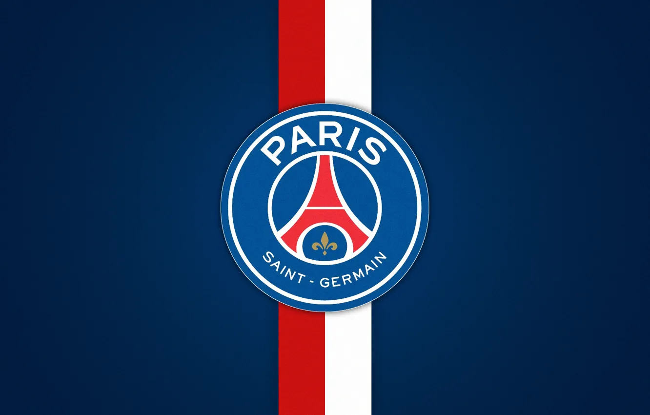 Photo wallpaper logo, football, Paris Saint-Germain