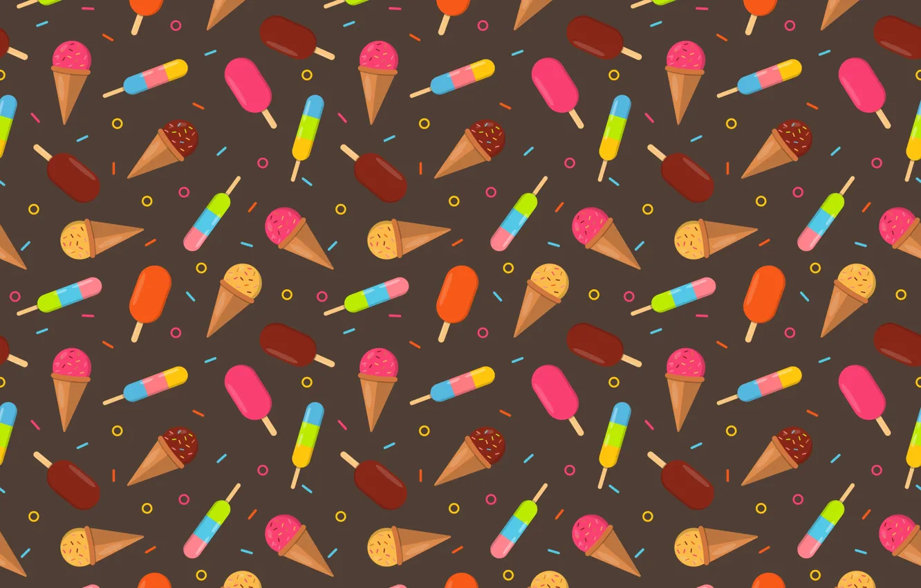 Photo wallpaper background, ice cream, color