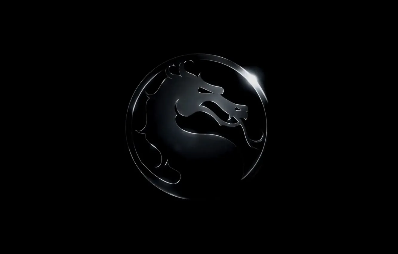 Photo wallpaper dragon, logo, Mortal Kombat, Mortal Kombat X