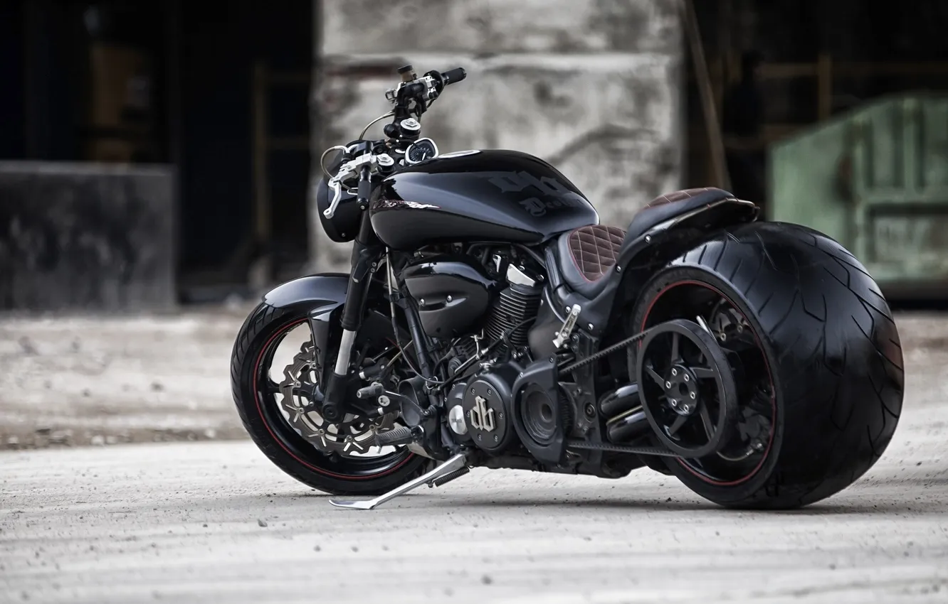 Photo wallpaper motorcycle, Harley Davidson, bike