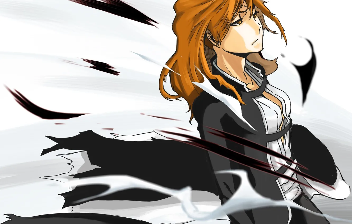 Photo wallpaper girl, the wind, art, Bleach, Bleach, caasimun
