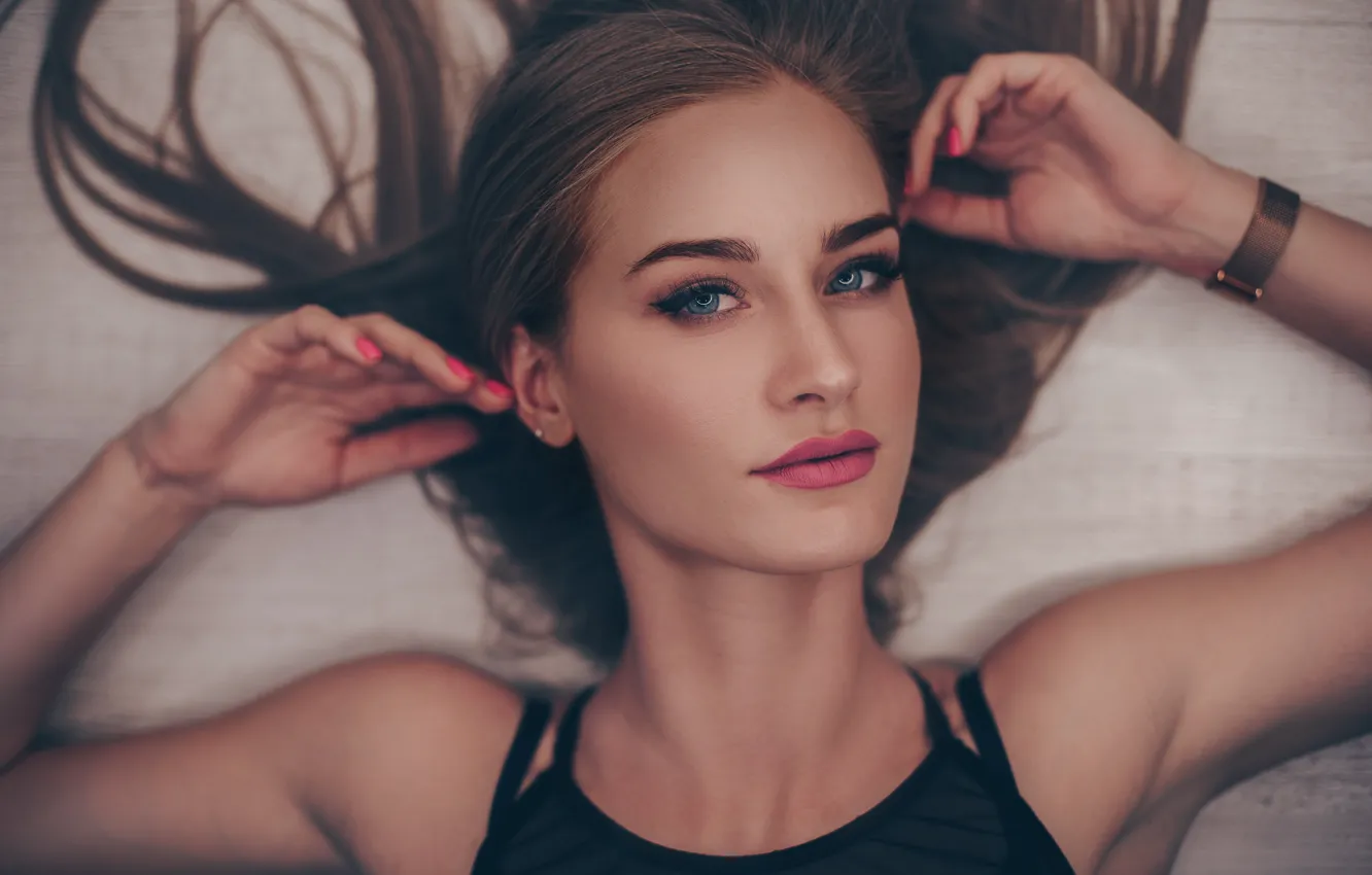 Photo wallpaper sweetheart, sexy, green eyes, green eyes, sweet, sexy, charming, amazing