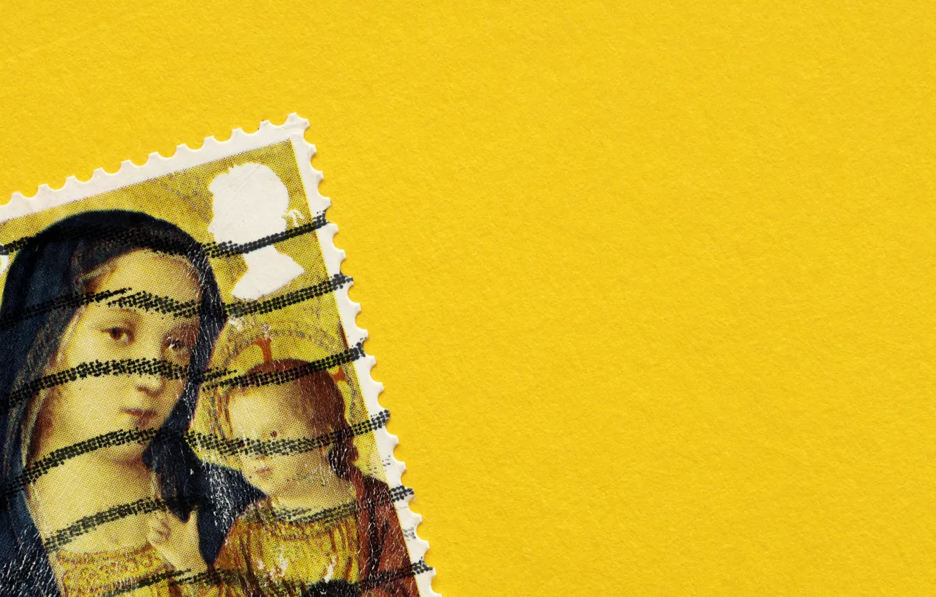 Photo wallpaper macro, background, postage stamps