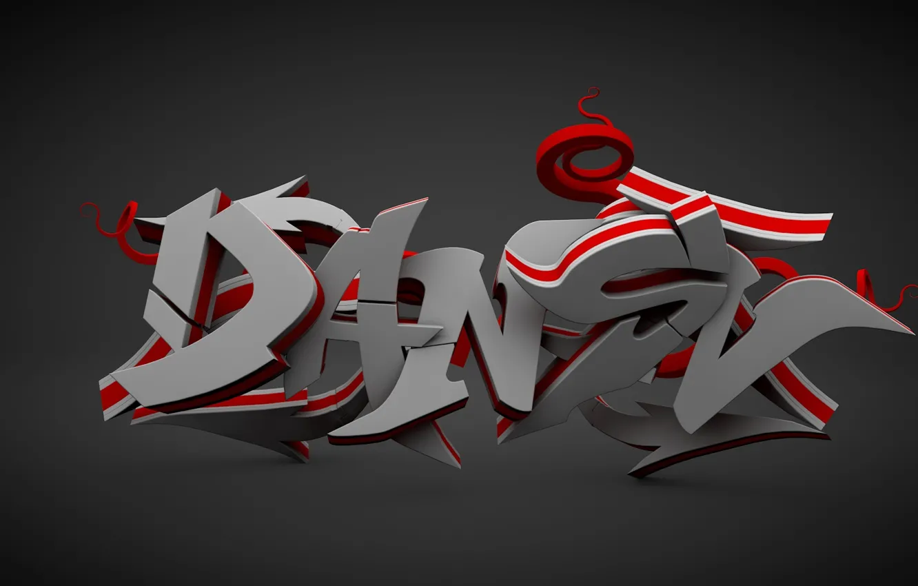 Photo wallpaper text, minimalism, name, dansn