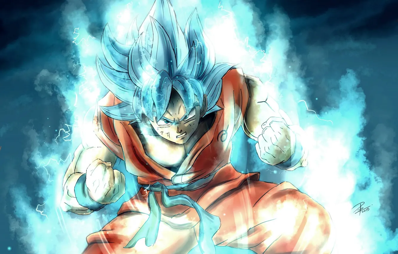Photo wallpaper look, power, anime, guy, Dragon Ball