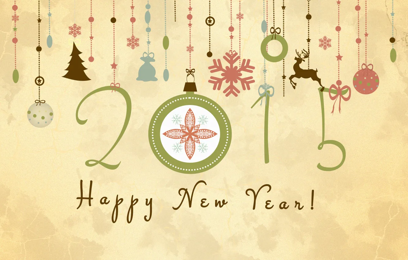 Photo wallpaper Happy New Year, Christmas, New Year, December, Merry Christmas, Holiday, 2015