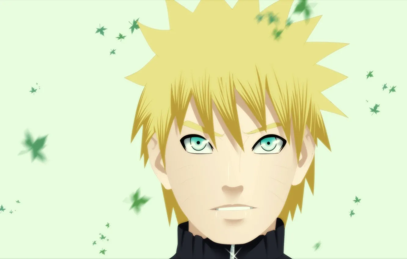 Photo wallpaper leaves, anime, Naruto