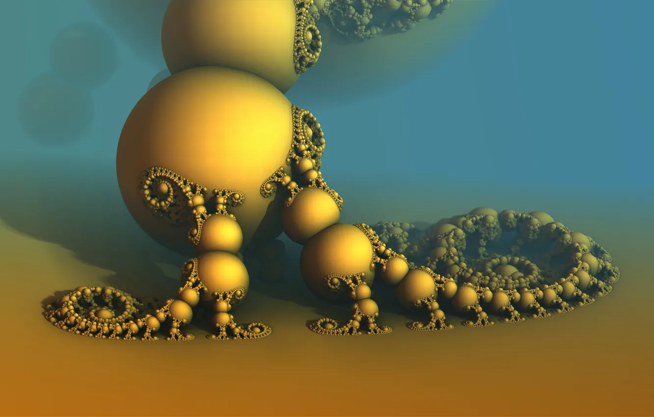 Photo wallpaper balls, background, form, 3D graphics