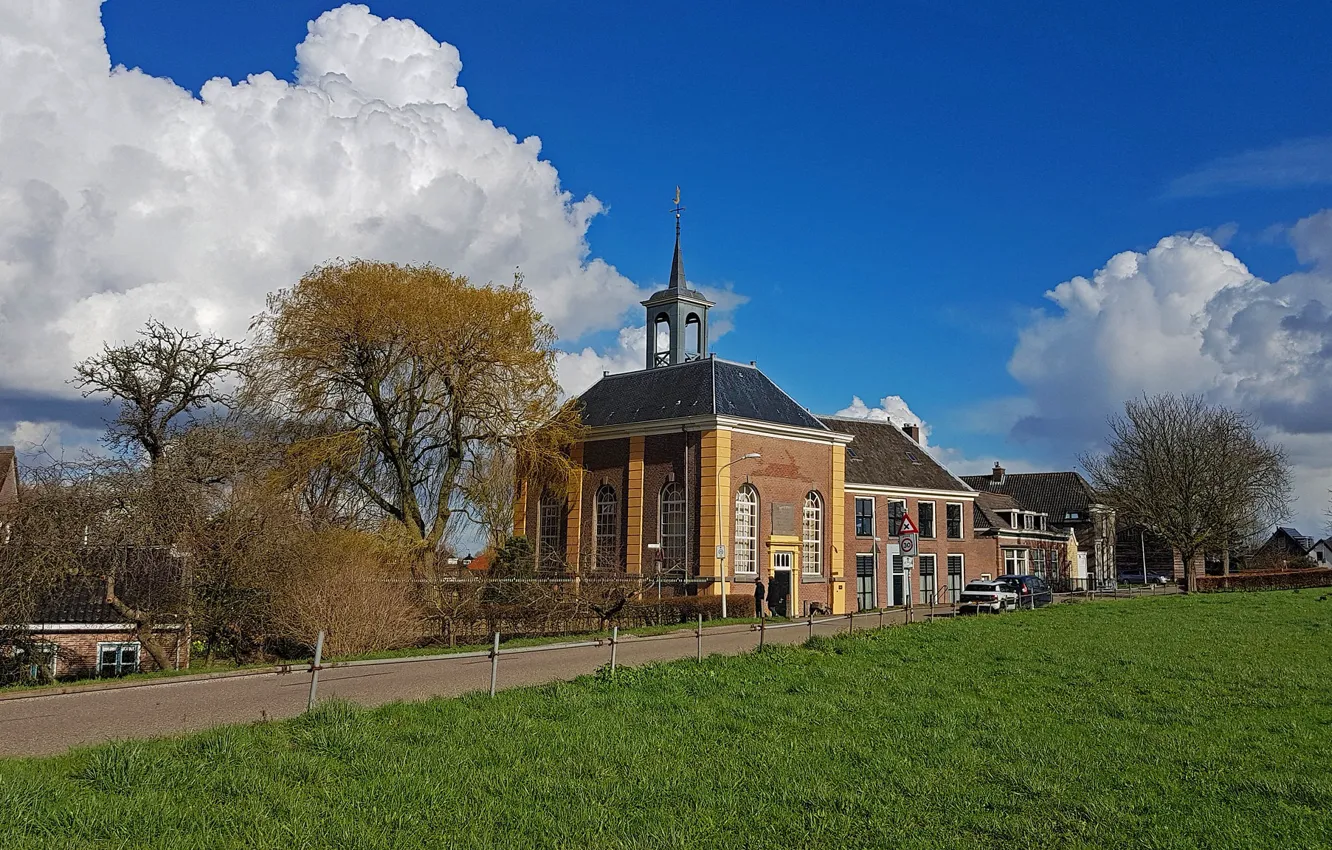 Photo wallpaper Church, Netherlands, Holland, Dahlem