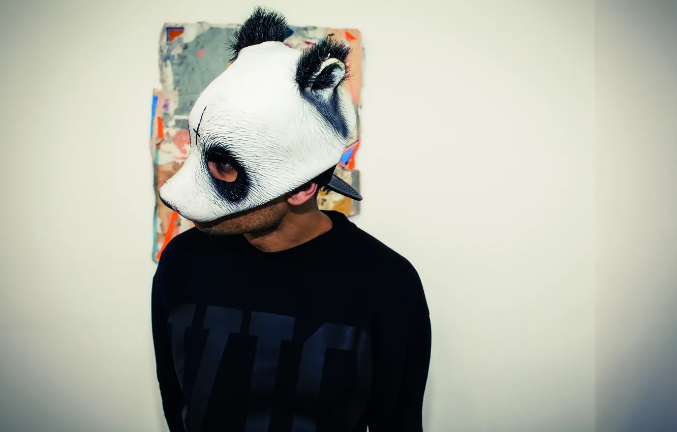 Photo wallpaper music, mask, Panda, Germany, hip-hop, panda, cro, Carlo Waibel
