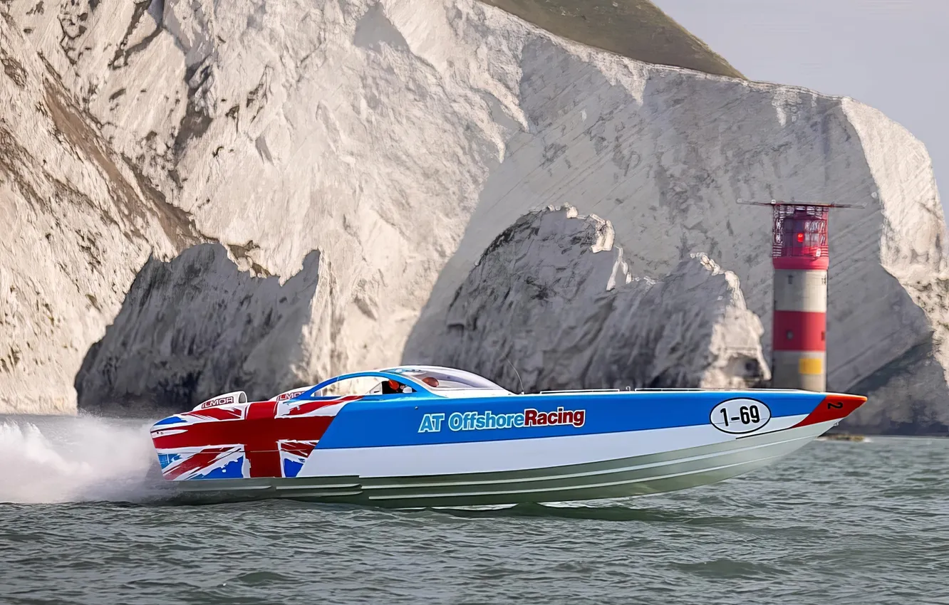 Photo wallpaper race, boat, speed