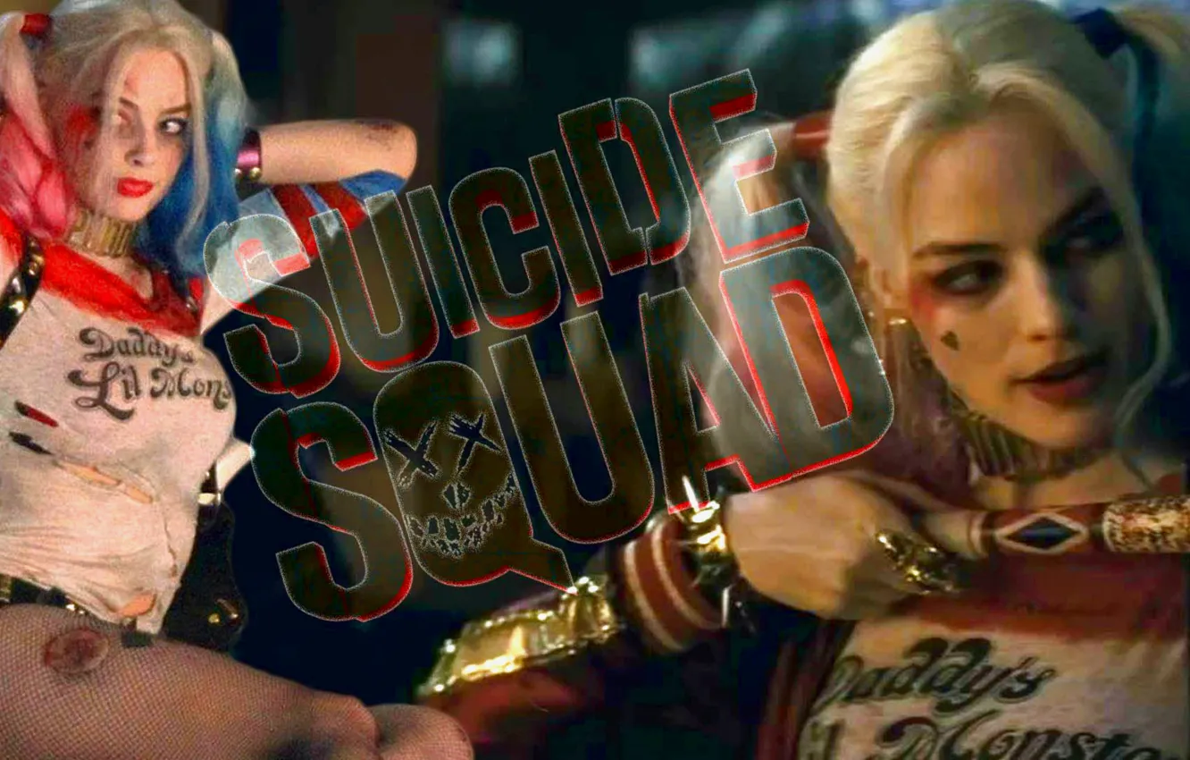 Photo wallpaper Harley Quinn, Harley Quinn, Margot Robbie, Margot Robbie, Suicide Squad, Suicide squad