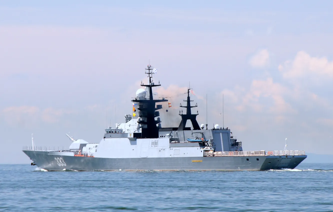 Photo wallpaper Corvette, perfect, patrol ship
