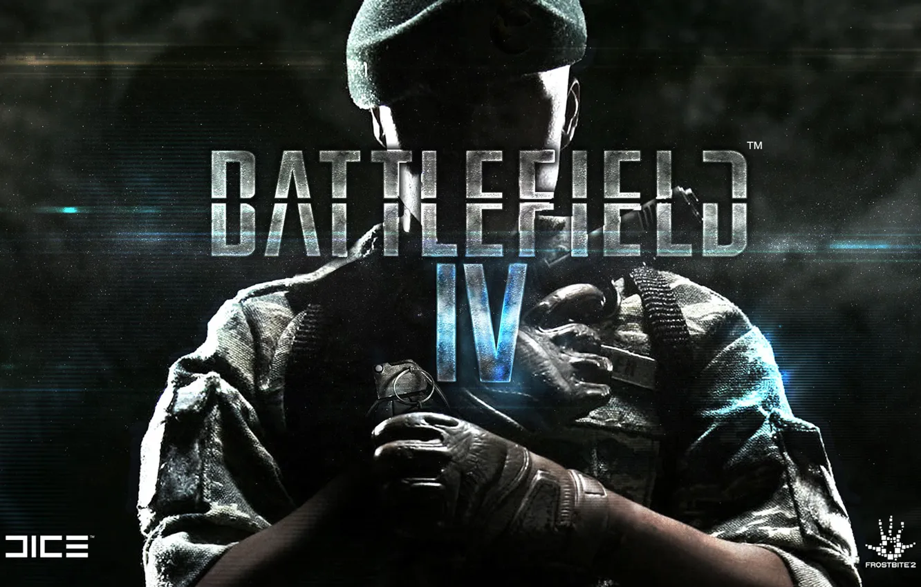 Photo wallpaper gun, soldiers, garnet, fan art, Battlefield 4