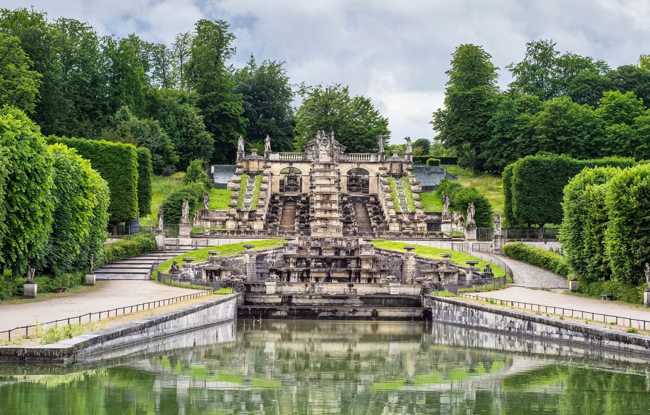 Photo wallpaper France, France, Grand Cascade, St Cloud, National Winery, National Winery, Grande Cascade, Saint Cloud