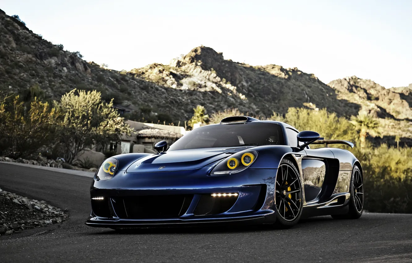 Photo wallpaper blue, Porsche, Porsche, Gemballa, Carrera, Mirage, GEMBALLA