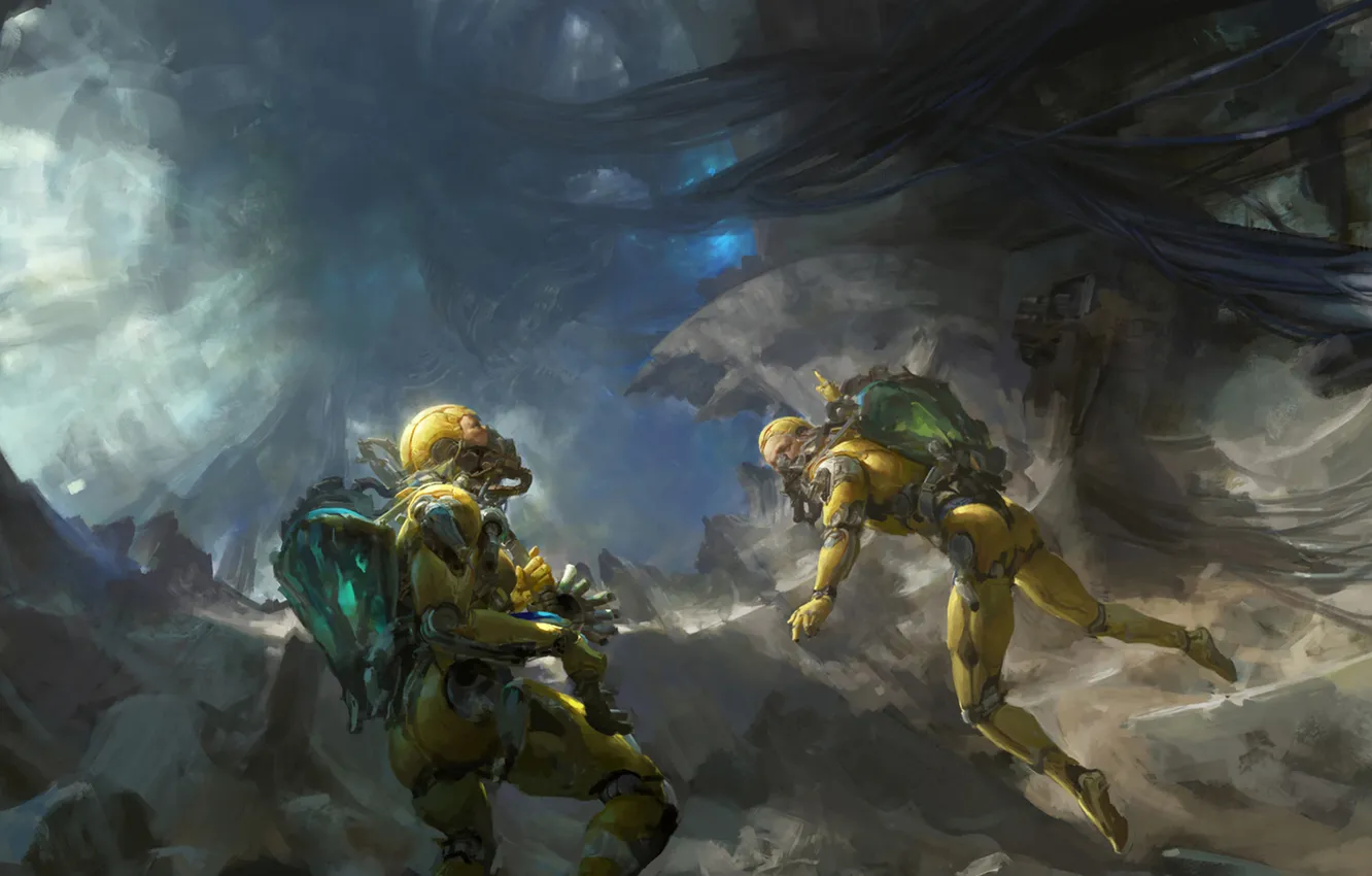 Photo wallpaper the suit, mask, costume, the unknown, researchers