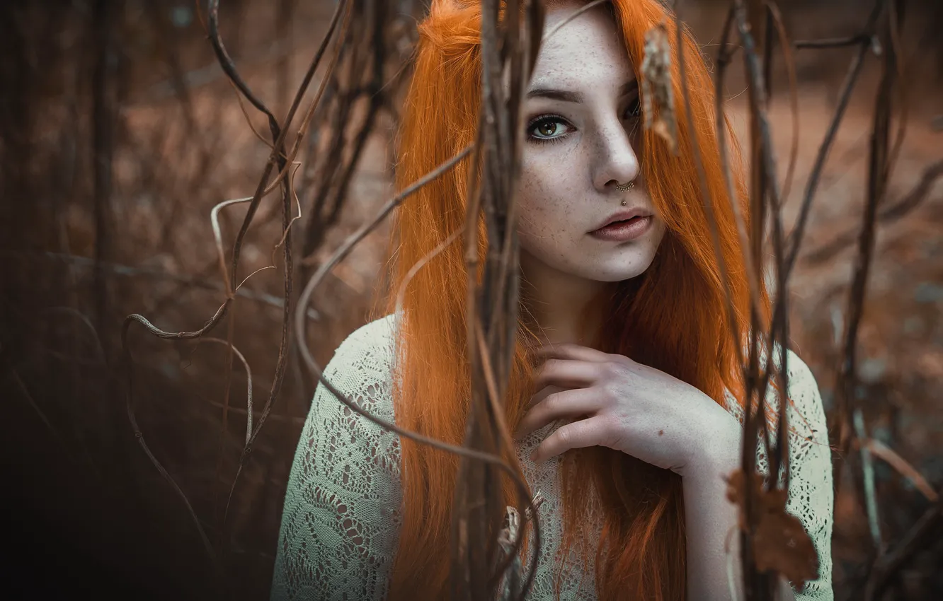 Photo wallpaper girl, portrait, Ronnaey