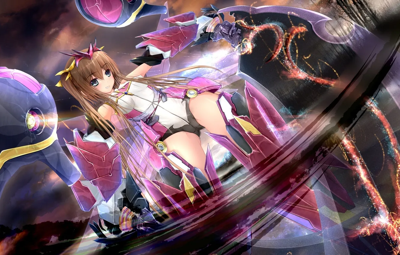 Photo wallpaper girl, armor, anime, Infinite Stratos, lin yin