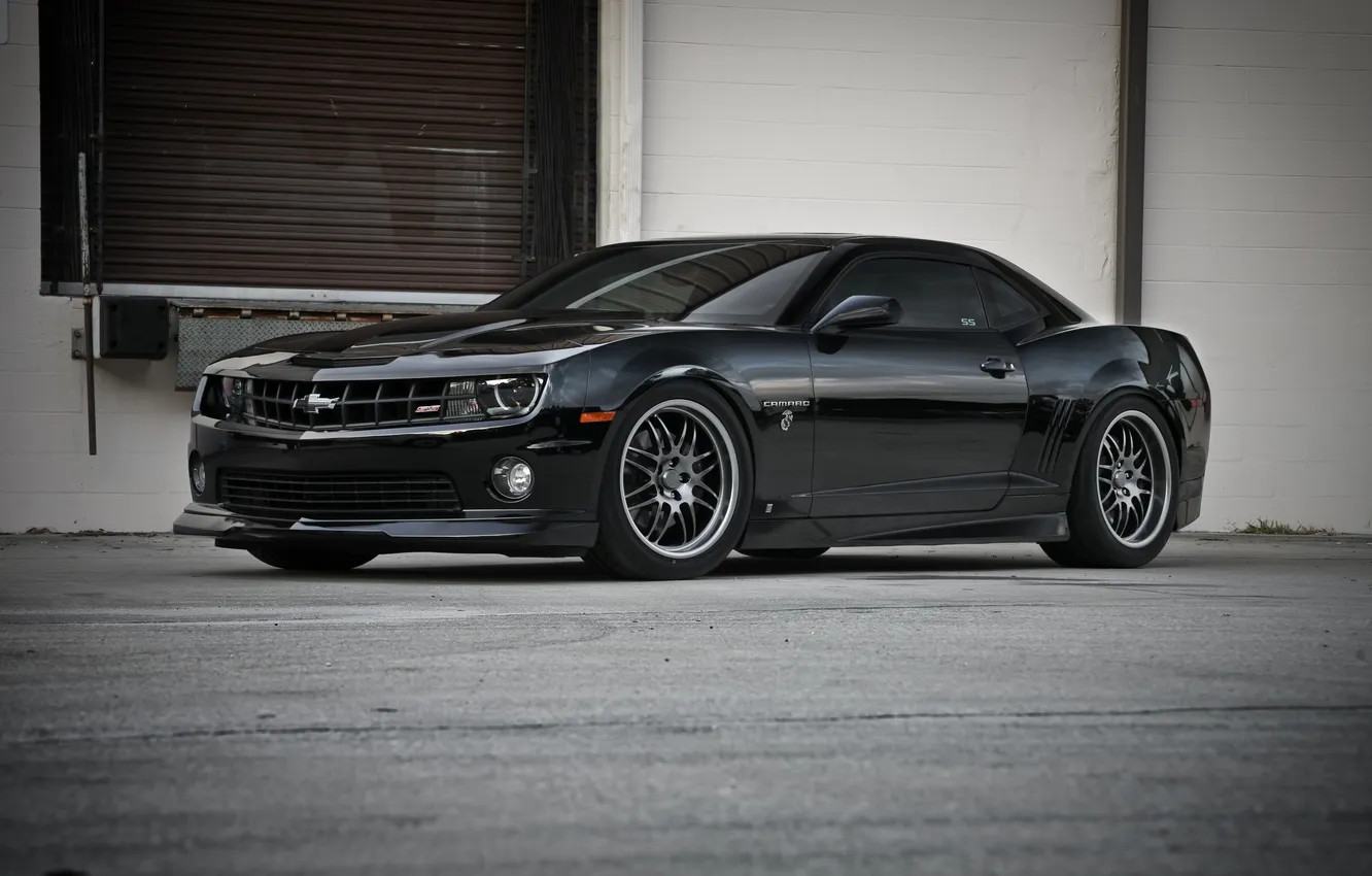 Photo wallpaper machine, auto, Wallpaper, black, Chevrolet, wallpaper, Camaro, 2012