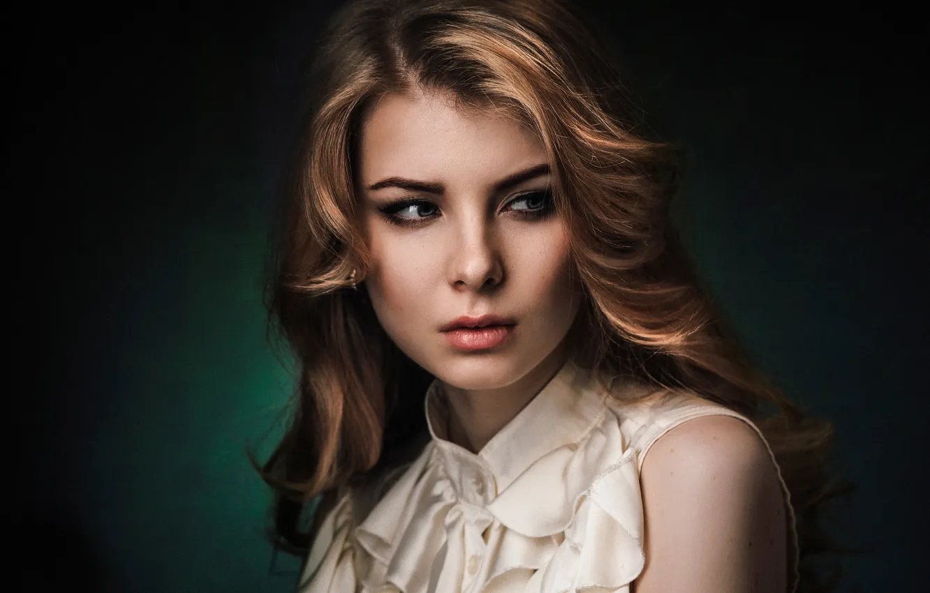 Photo wallpaper portrait, Irina Popova, Pavel Smetanin