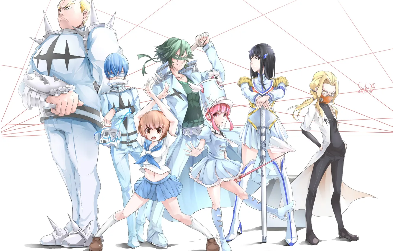 Photo wallpaper kiryuu's satsuki, Kill La Kill, My Long Sanageya, Jakuzure Nonon, Gamagoori Ira, Suikaxd, Inum Some …