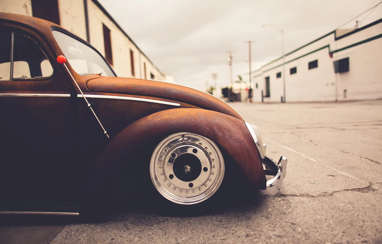 Photo wallpaper tuning, beetle, Volkswagen, ratlook, Beatle