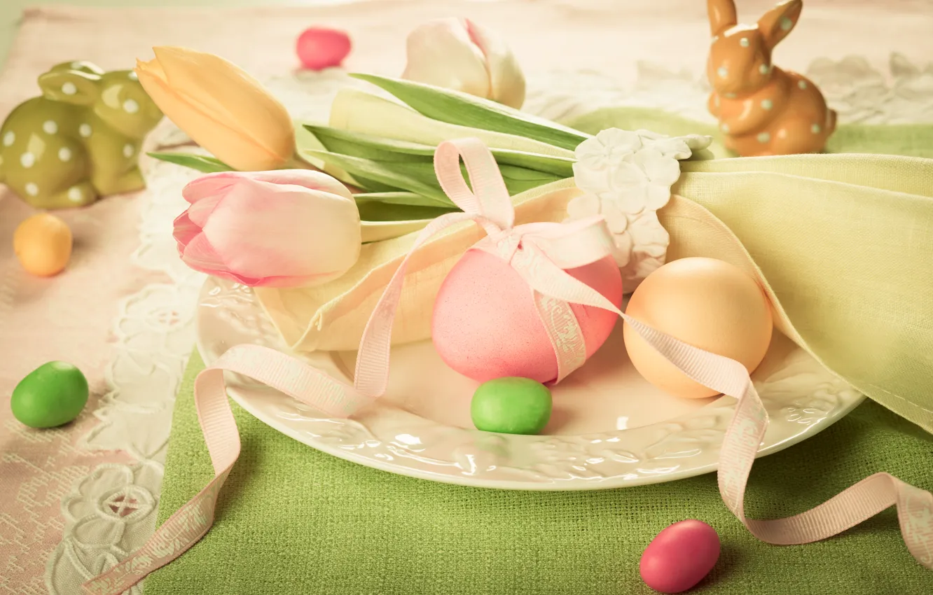 Photo wallpaper eggs, Easter, Easter eggs