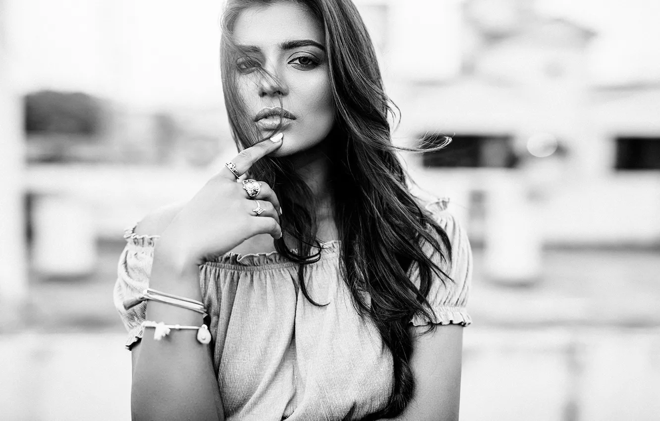 Photo wallpaper girl, hot, sexy, eyes, smile, beautiful, figure, model