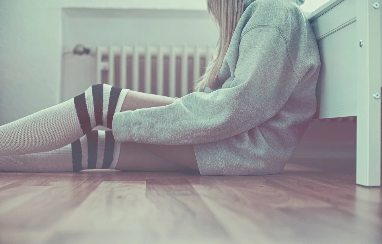 Photo wallpaper girl, feet, body, part, leggings