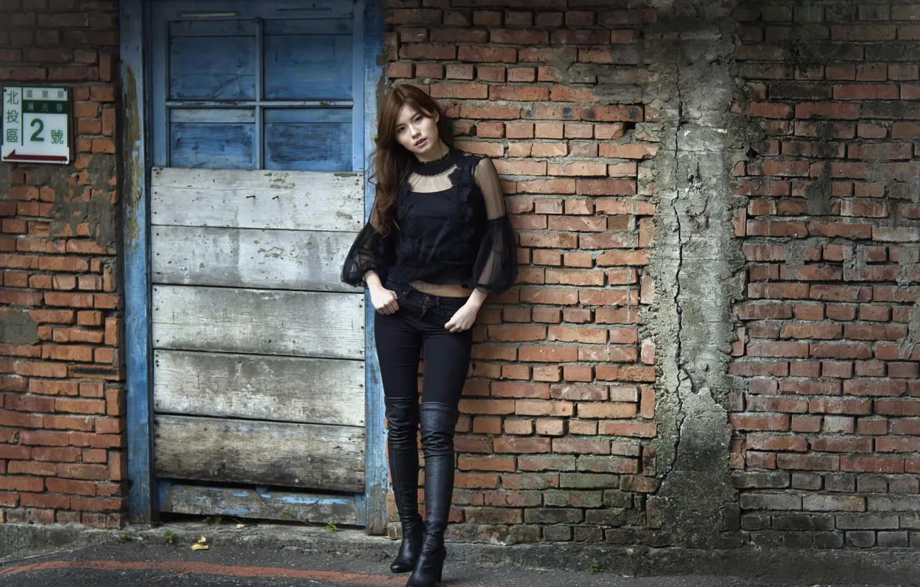 Photo wallpaper girl, style, Asian