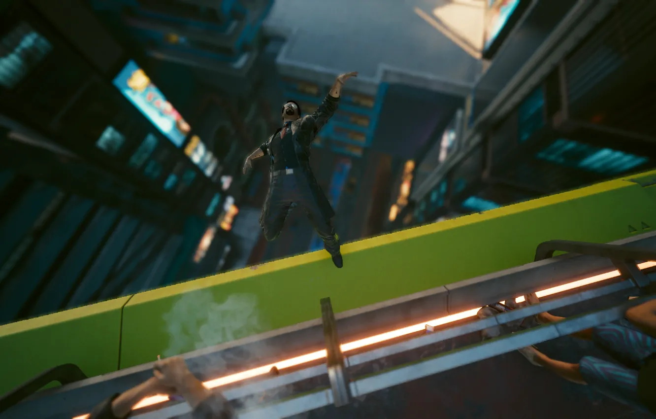 Photo wallpaper drop, Cyber