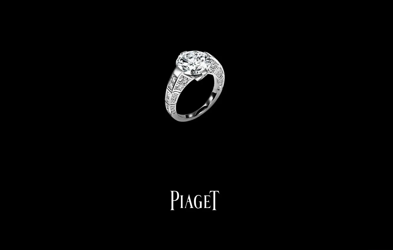 Photo wallpaper decoration, ring, diamond, Piaget