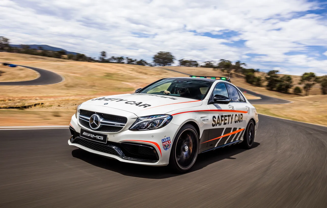 Photo wallpaper Mercedes-Benz, Mercedes, AMG, AMG, Safety Car, C-Class, W205