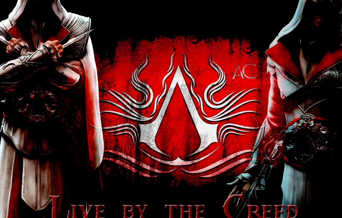 Photo wallpaper emblem, assassins creed, Ezio