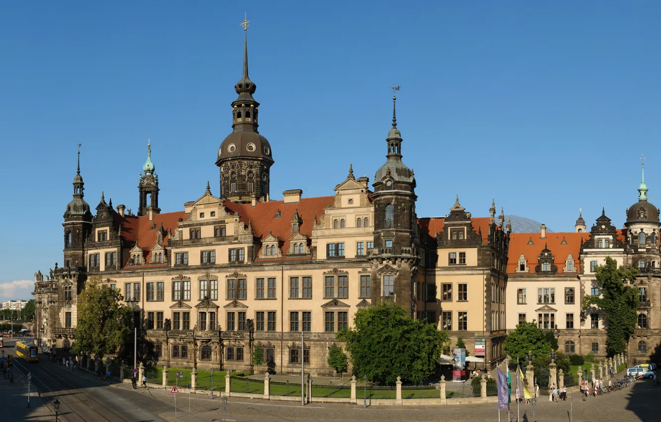 Photo wallpaper the city, photo, castle, Germany, Dresden, castle