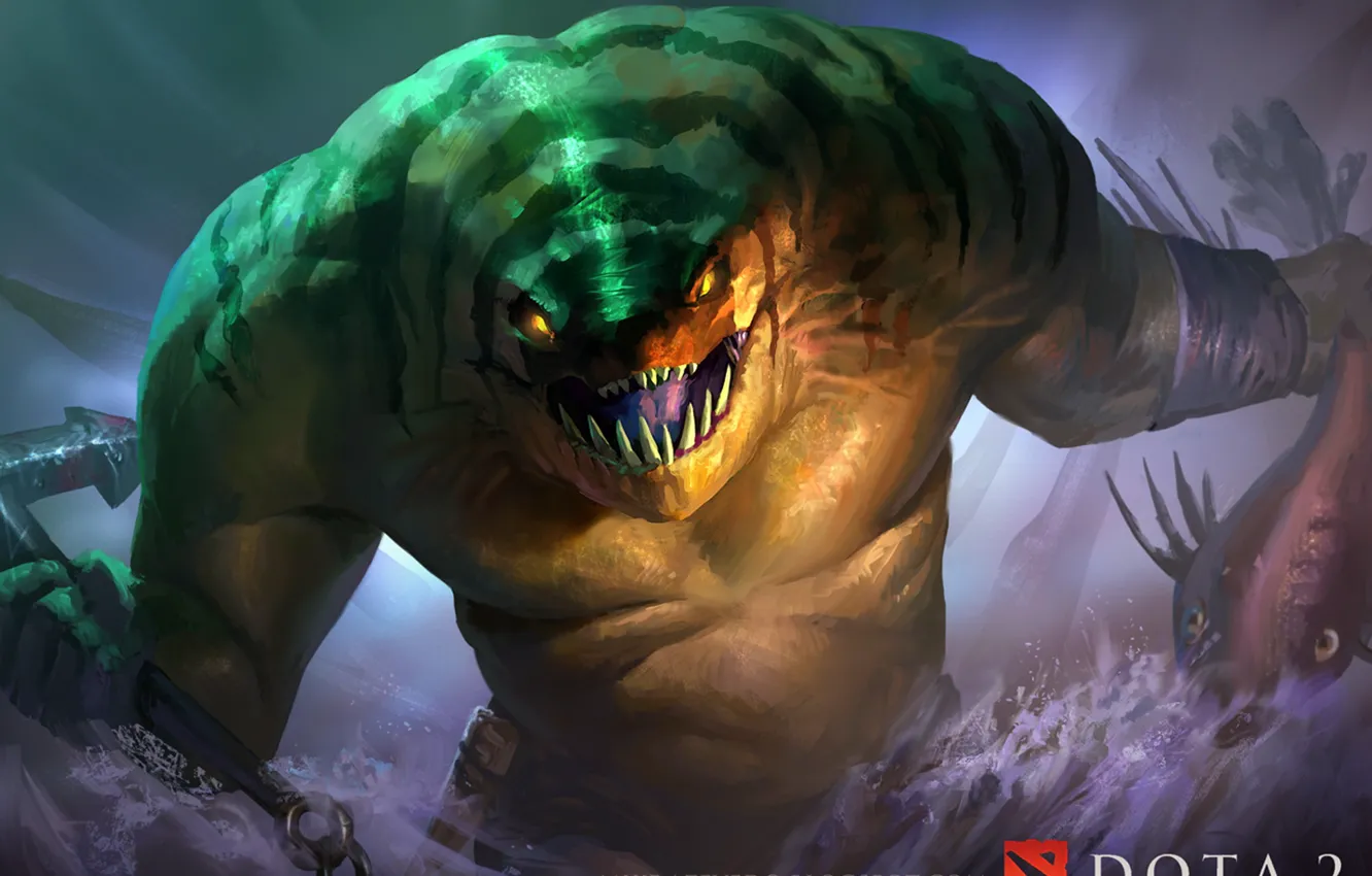 Photo wallpaper dota 2, tidehunter, Leviathan, klklmike