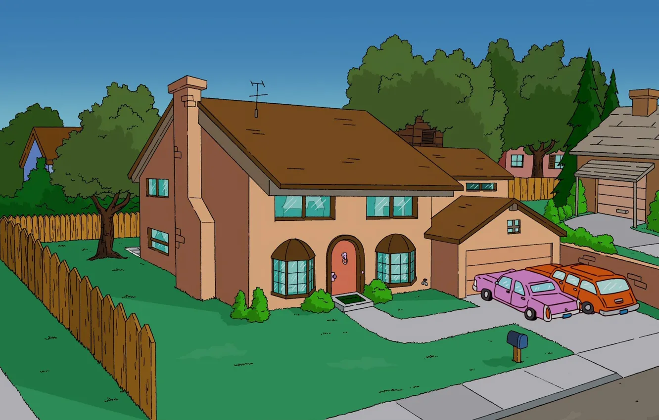 Photo wallpaper home, The simpsons, Simpsons