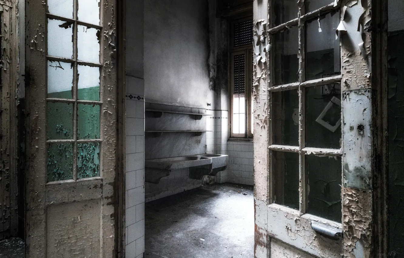 Photo wallpaper background, room, the door