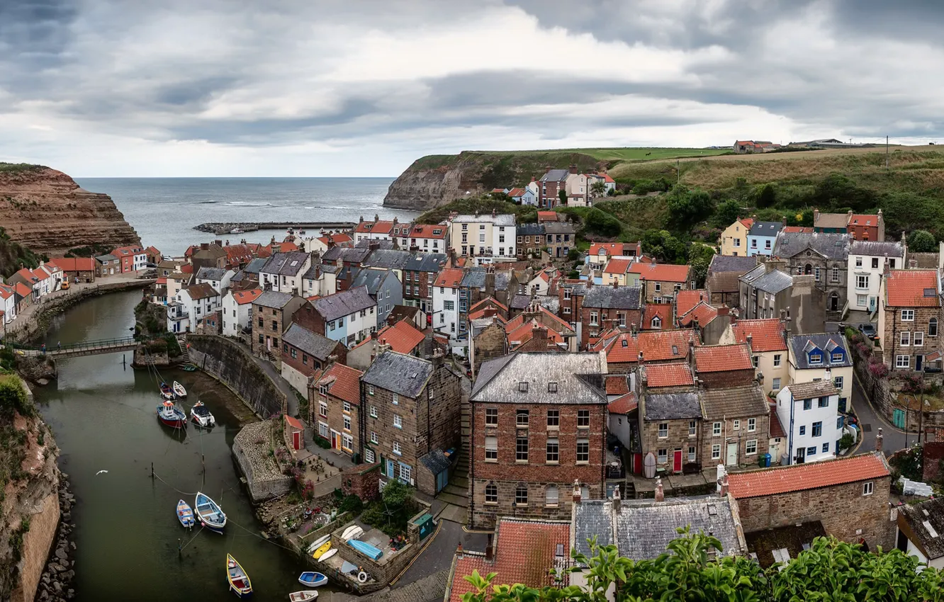 Photo wallpaper North Yorkshire, England., Scarborough Borough