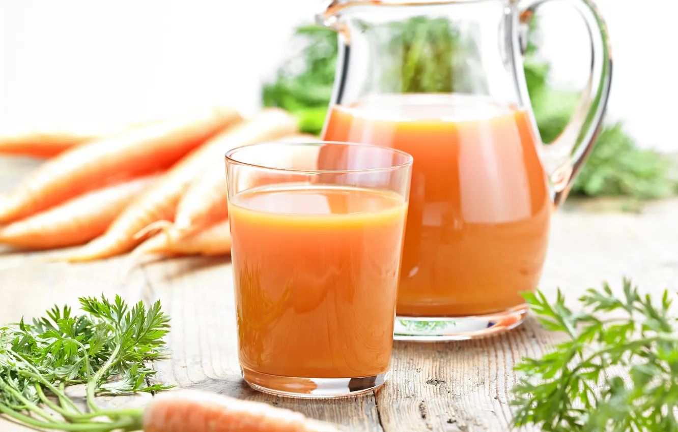 Photo wallpaper carrot, vegetables, vegetable juice