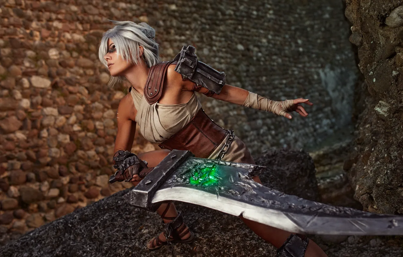 Photo wallpaper cosplay, League of Legends, riven