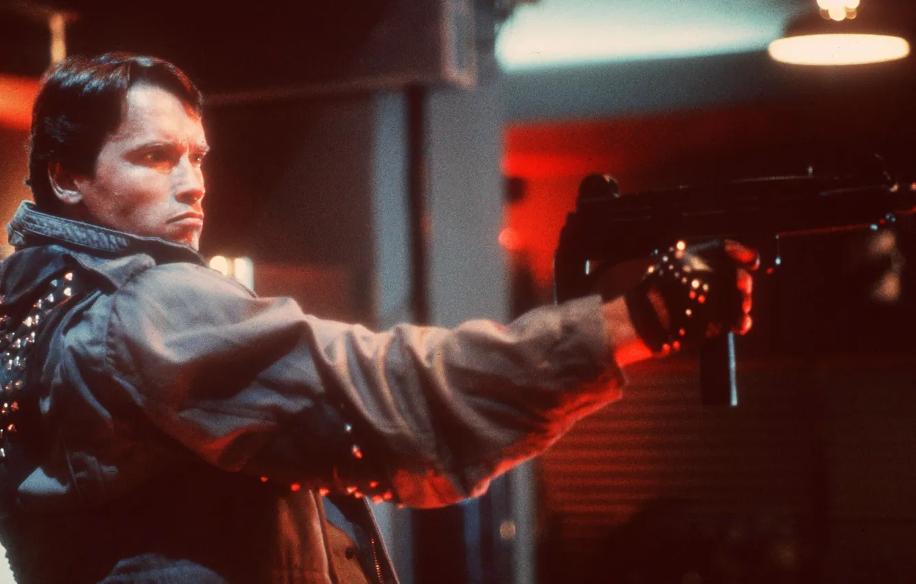 Photo wallpaper man, machine, actor, Actor, Arnold Schwarzenegger, young, Terminator, Producer