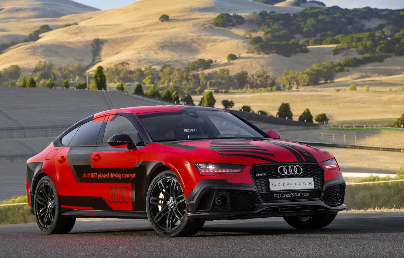 Photo wallpaper Audi, Audi, Sportback, 2014, RS 7, piloted driving concept