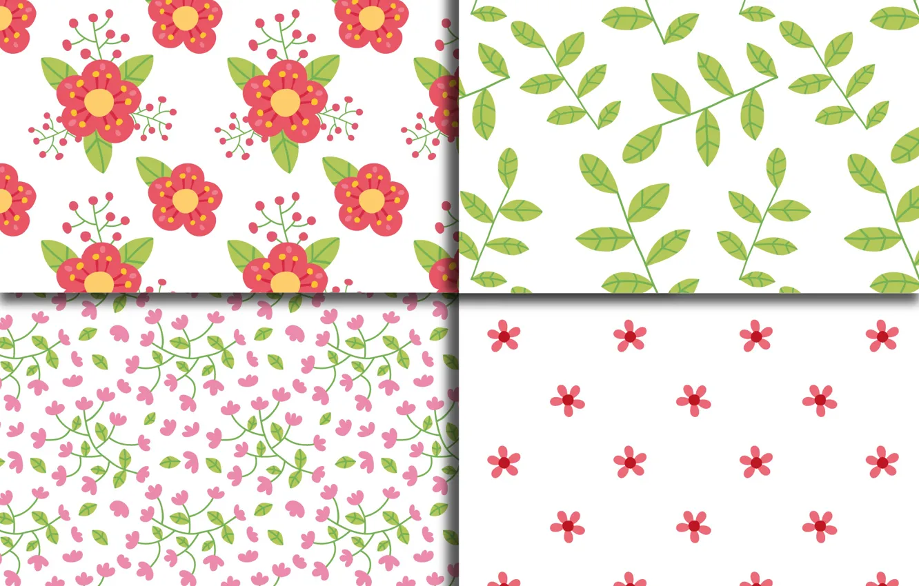 Photo wallpaper background, wallpaper, blossom, pattern, Textra, floral