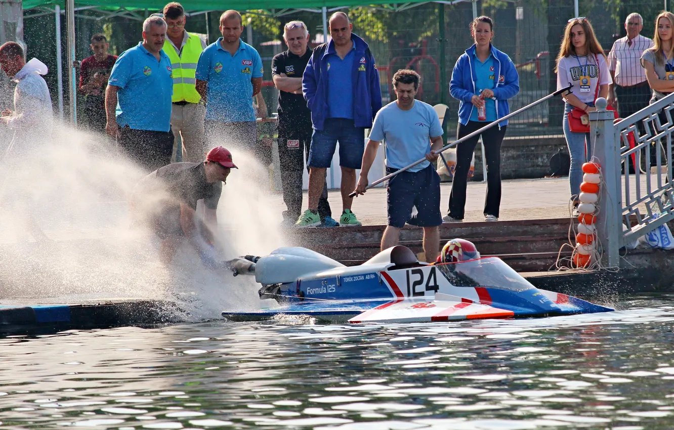 Photo wallpaper race, boat, speed