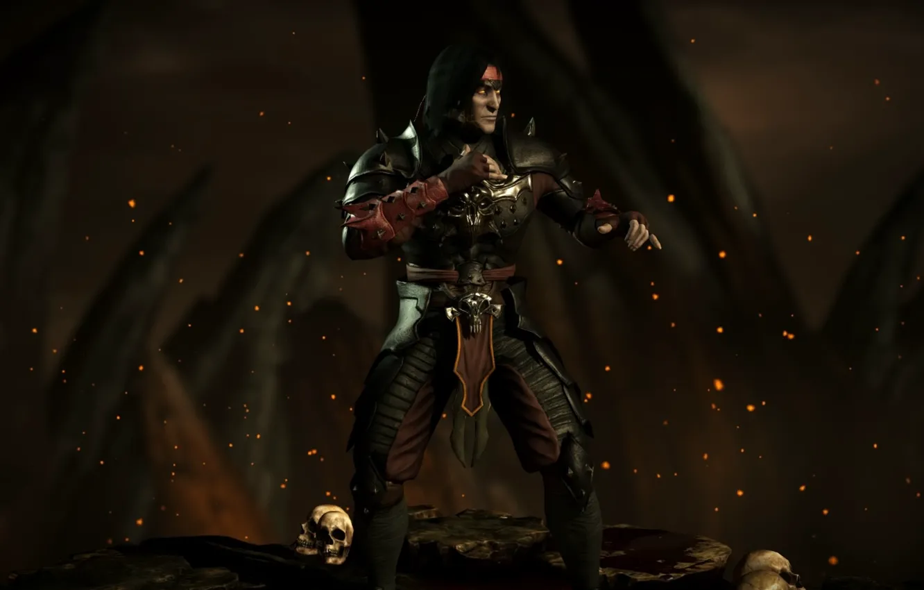 Photo wallpaper dark, Liu Kang, Mortal Kombat X, revenant, emperor, mkx