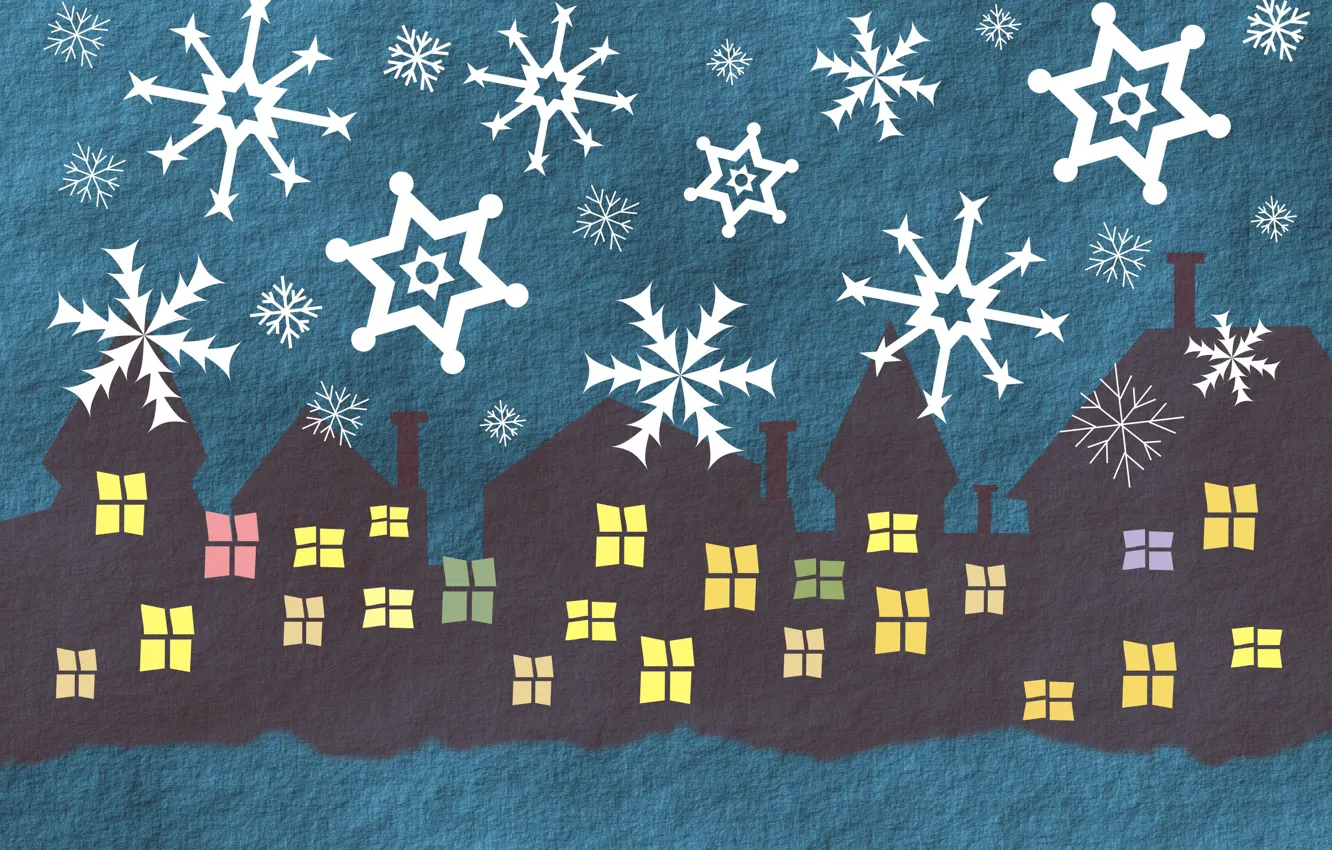 Photo wallpaper snowflakes, holiday, home, New Year, Happy New Year, snowfall, happy new year, Merry Christmas
